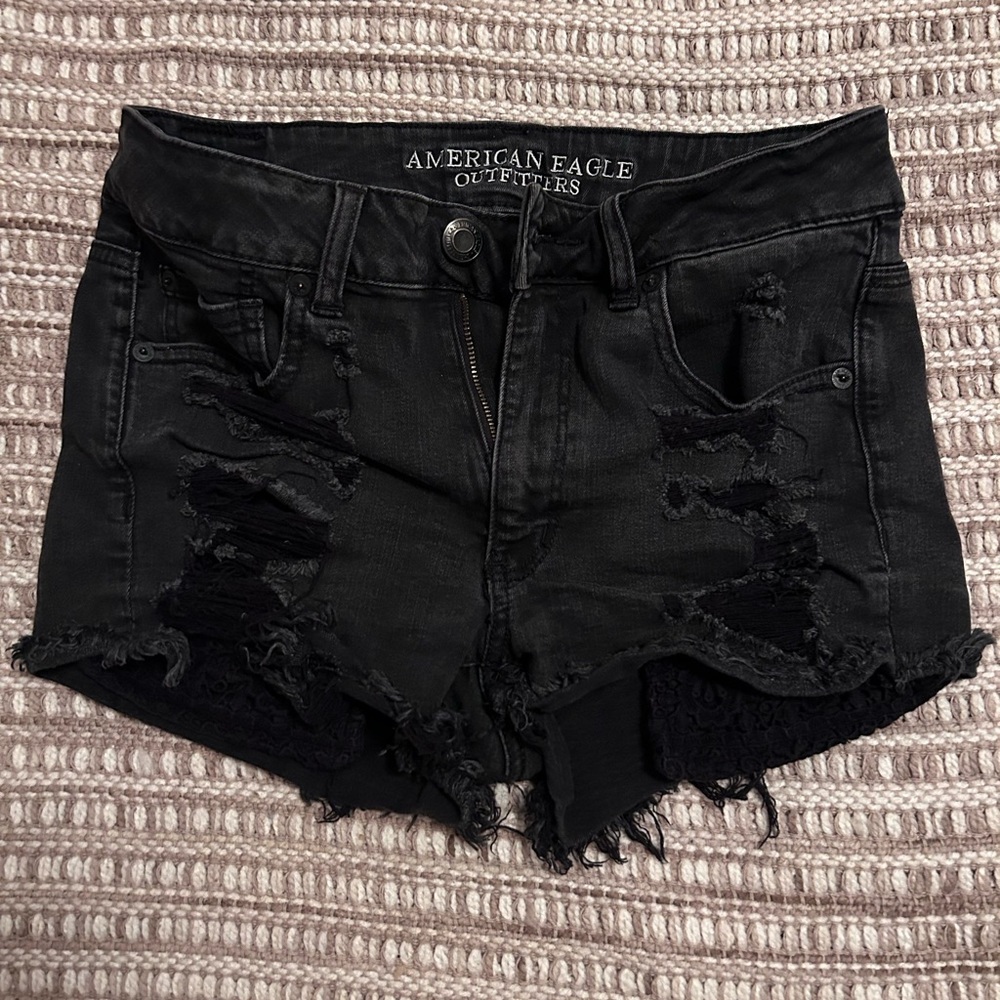 American Eagle Outfitters Black Women Shorts